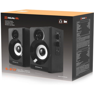 Акустична система REAL-EL S-217 Black (EL121200013)