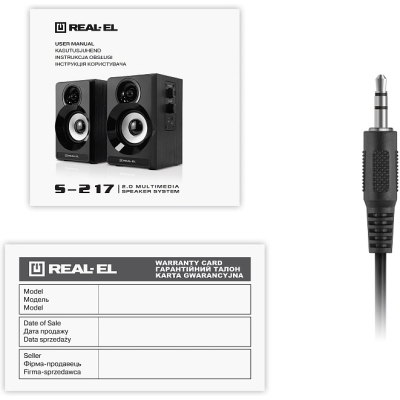 Акустична система REAL-EL S-217 Black (EL121200013)