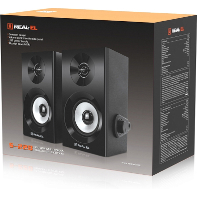 Акустична система REAL-EL S-228 Black (EL121200014)