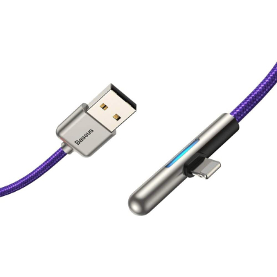 Дата кабель USB 3.1 AM to Lightning 1.0m CAL7C 1.5A 90 Purple Baseus (CAL7C-A05)