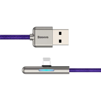 Дата кабель USB 3.1 AM to Lightning 1.0m CAL7C 1.5A 90 Purple Baseus (CAL7C-A05)