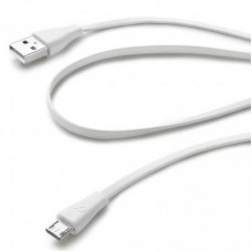 Дата кабель USB 2.0 AM to Micro 5P 1.0m white Cellularline (USBDATACMICROUSBW)
