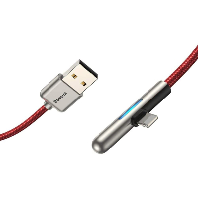 Дата кабель USB 3.1 AM to Lightning 2.0m CAL7C 1.5A 90 Red Baseus (CAL7C-B09)