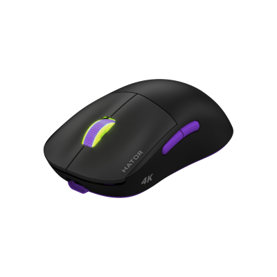 Мишка Hator Quasar 2 Ultra 4K Wireless/Bluetooth/USB Black/Lilac (HTM570BL)