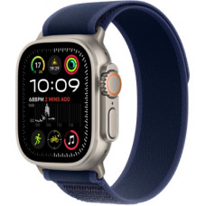 Смарт-годинник Apple Watch Ultra 2 2024 GPS + Cellular 49mm Natural Titanium Case with Blue Trail Loop - M/L (MX4L3UL/A)
