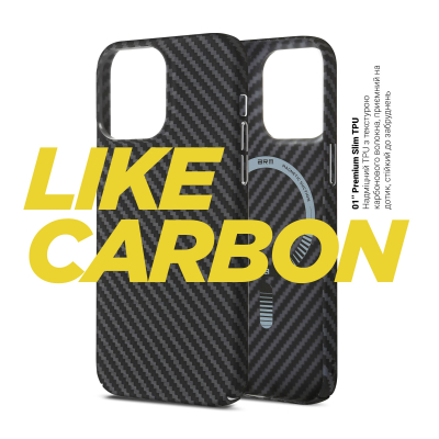 Чохол до мобільного телефона Armorstandart LikeCarbon MagCase Apple iPhone 16 Pro Black (ARM80094)