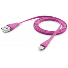 Дата кабель USB 2.0 AM to Lightning 1.0m pink Cellularline (USBDATACFLMFIIPH5P)