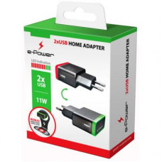 Зарядний пристрій E-power 2 * USB 2.1A + holder (EP403HA)