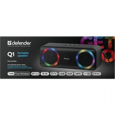 Акустична система Defender Q1 10Вт Black (65301)