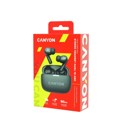 Навушники Canyon TWS-10 OnGo ANC ENC Graphite (CNS-TWS10B)