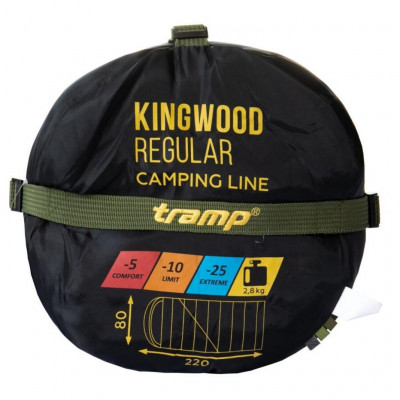 Спальний мішок Tramp Kingwood Regular Olive/Grey L (UTRS-053R-L)