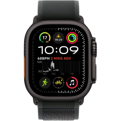 Смарт-годинник Apple Watch Ultra 2 2024 GPS + Cellular 49mm Black Titanium Case with Black Trail Loop - S/M (MX4U3UL/A)