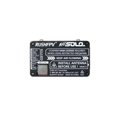 Відеопередавач (VTX) RushFPV Max Solo 2.5W XBAND 4.9G (DA30)