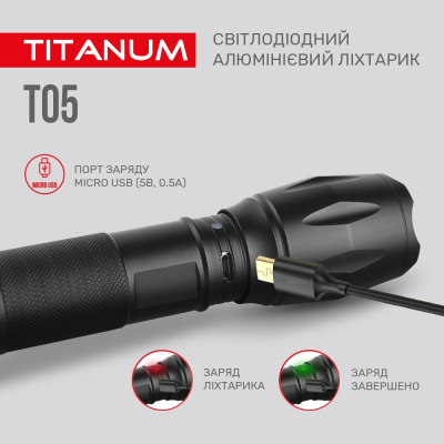 Ліхтар TITANUM 300Lm 6500K (TLF-T05)