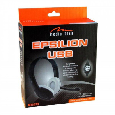 Навушники Media-Tech Epsilion USB Black (MT3573)