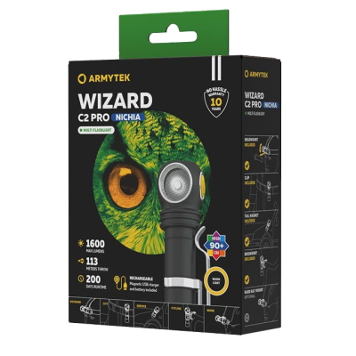 Ліхтар Armytek Wizard C2 Pro Nichia Marnet USB Warm (F06801W)