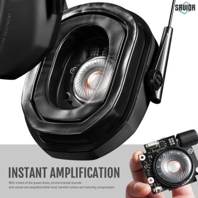 Навушники для стрільби Savior Apollo Black (EM-APPOLO-BLACK)
