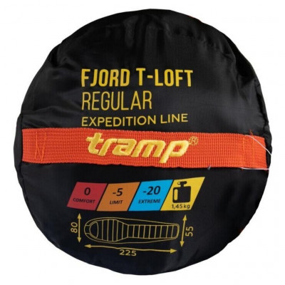 Спальний мішок Tramp Fjord Long Orange/Grey L (UTRS-049L-L)
