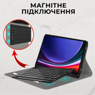 Чохол до планшета AirOn Premium Samsung Galaxy Tab S9 Plus 12.4'' 2023 + Bluetooth Keyboard (4822352781116)