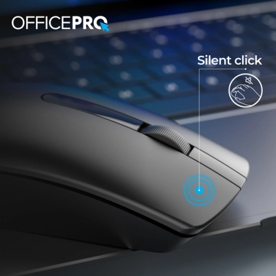 Мишка OfficePro M175B Silent Click Wireless Black (M175B)