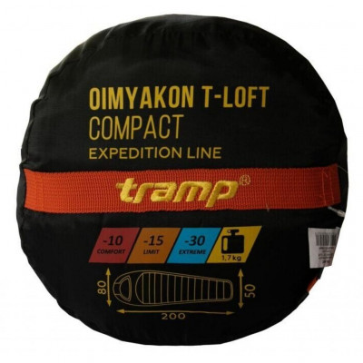 Спальний мішок Tramp Oimyakon Regular Orange/Grey R (UTRS-048R-R)