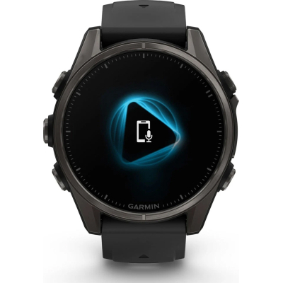 Смарт-годинник Garmin fenix 8 43mm, AMOLED, Saph, CrbnGry Ti/Blk, Blk/PebblGryBnd, (010-02903-21)