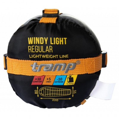 Спальний мішок Tramp Windy Light Orange/Grey Left (UTRS-055-L)