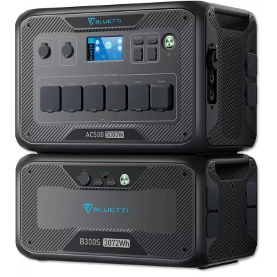 Зарядна станція BLUETTI AC500 5000W + акумуляторний модуль B300S (AC500+B300s)