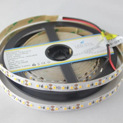 Світлодіодна стрічка LED-STIL 3000K 14,4 Вт/м 2835 120 діодів IP33 12 Вольт 1400 lm (DFN2835-120B3-IP33)