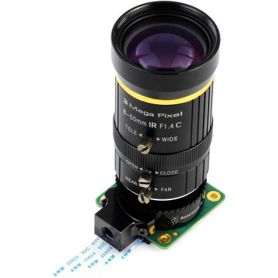 Об'єктив Waveshare 8-50mm Zoom Lens for Pi Camera Module (18245)