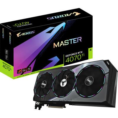 Відеокарта GIGABYTE GeForce RTX4070Ti 12Gb AORUS MASTER (GV-N407TAORUS M-12GD)