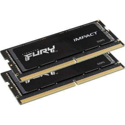 Модуль пам'яті для ноутбука SoDIMM DDR5 32GB (2x16GB) 6400 MHz Impact Kingston Fury (ex.HyperX) (KF564S38IBK2-32)