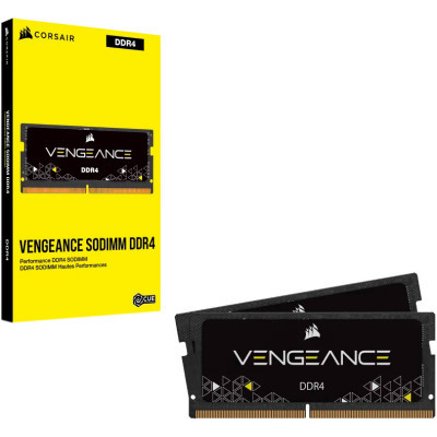 Модуль пам'яті для ноутбука SoDIMM DDR4 32GB (2x16GB) 3200 MHz Vengeance Corsair (CMSX32GX4M2A3200C22)