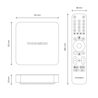 Медіаплеєр THOMSON Streaming Box 240 4K UHD (223489)
