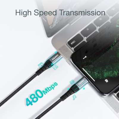 Дата кабель USB-C to Lightning 2.0m MFI Choetech (IP0041-BK)
