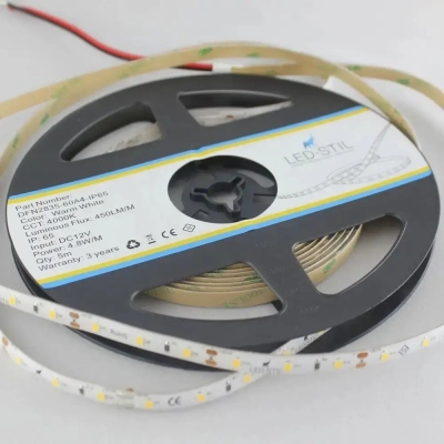 Світлодіодна стрічка LED-STIL 4000K 4,8 Вт/м 2835 60 діодів IP65 12 Вольт 450 lm нейтральне світло (DFN2835-60A4-IP65)