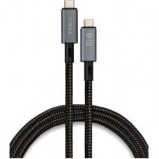 Дата кабель USB4 Type-C to Type-C 0.8m 240W 40GBps 8K60Hz Nylon Vinga (VCPDCU4)