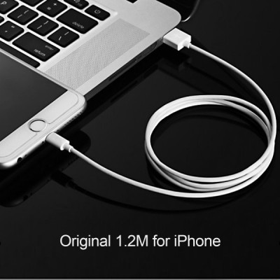Дата кабель USB 2.0 AM to Lightning 1.2m 2.1A MFI White Choetech (IP0026-WH)