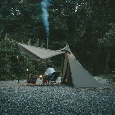 Намет Naturehike із гострою верхівкою CNK2300ZP025 коричневий (6976023922534)