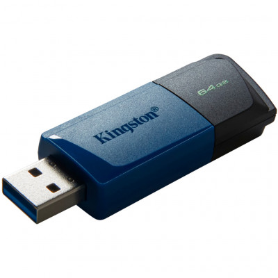 USB флеш накопичувач Kingston 2x64GB DataTraveler Exodia M Black/Blue USB 3.2 (DTXM/64GB-2P)