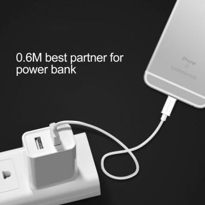 Дата кабель USB 2.0 AM to Lightning 1.8m 2.1A MFI White Choetech (IP0027-WH)