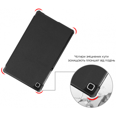 Чохол до планшета AirOn Premium Samsung Galaxy Tab A7 LITE T220/T225 Black + film (4822352781064)