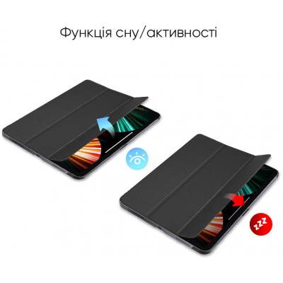 Чохол до планшета AirOn Premium Samsung Galaxy Tab A7 LITE T220/T225 Black + film (4822352781064)