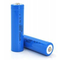Акумулятор 18650 Li-Ion ICR18650 TipTop, 2000mAh, 3.7V, Blue Vipow (ICR18650-2000mAhTT)