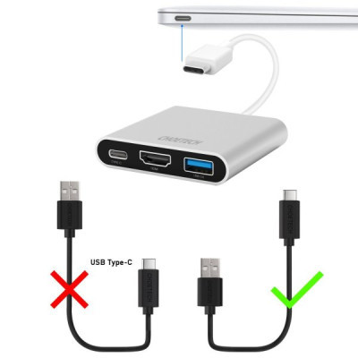 Дата кабель USB 2.0 AM to Type-C 1.0m Choetech (AC0002)