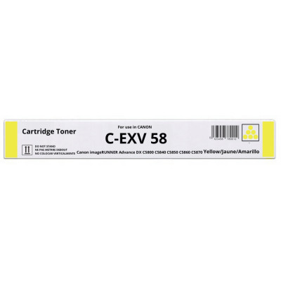 Тонер-картридж Canon C-EXV58Y yellow (3766C002)