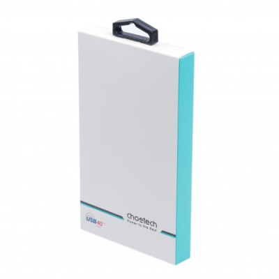 Дата кабель USB-C to USB-C 0.8m USB4 40Gbps PD 100W 8K60Hz Choetech (XCC-1028-BK)