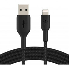 Дата кабель USB 2.0 AM to Lightning 1.0m black Belkin (CAA002BT1MBK)