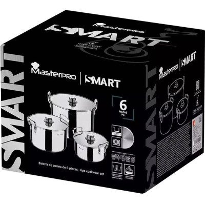 Набір посуду MasterPro Smart 3,14/6,5/11,6 л 6 предметів (BGMP-2145)