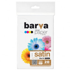 Фотопапір Barva 10x15, 255 g/m2, PROFI, 20арк, satin (V255-222)